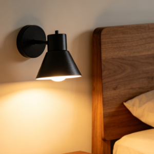 Minimalist Industrial Style Black Adjustable Wall Lamp